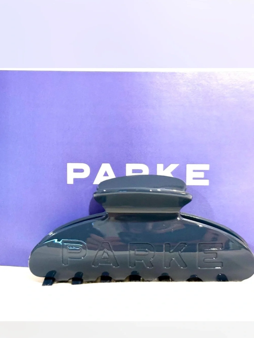PARKE Oversized Claw Clip | Washed Indigo | July Coastal Drop | BNWT